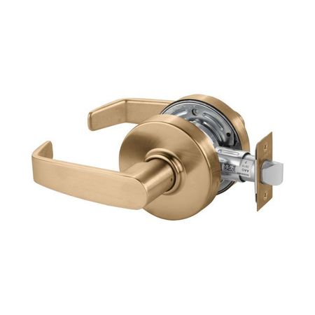 SARGENT 7U15LL10 Passage Cylindrical Lock Grade 2 with L Lever and L Rose with T Strike Satin Bronze 7U15LL10